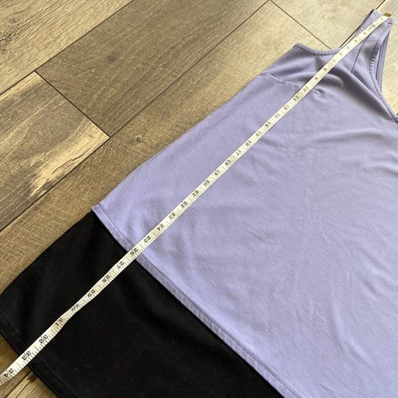 Tori Richard Honolulu Colorblock Sleeveless Double V Shift Dress - Picture 13 of 14